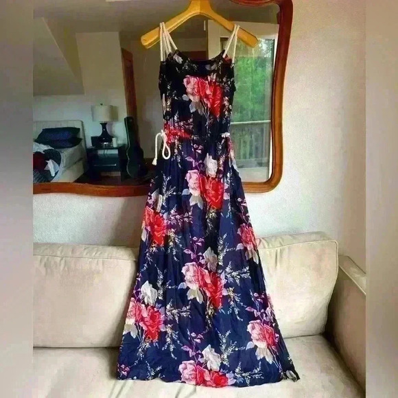 Zimmermann Boho Cotton Maxi Dress Sz 0/US 4 – Light & Flowy - Summer Ready - Picture 3 of 8